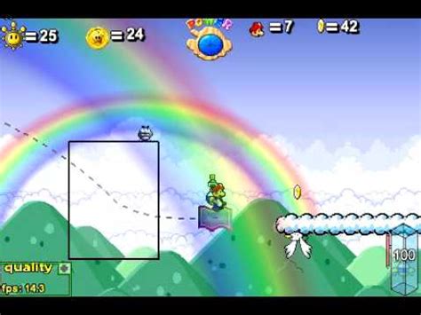 Help mario ride through ten awesome and challenging levels while doing insane stunts. super mario 63 rainbow ride in the sky - YouTube