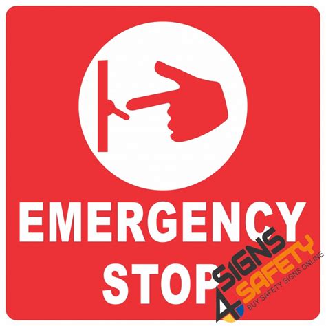 Nosa Sabs E14 Electrical Emergency Stop Sign