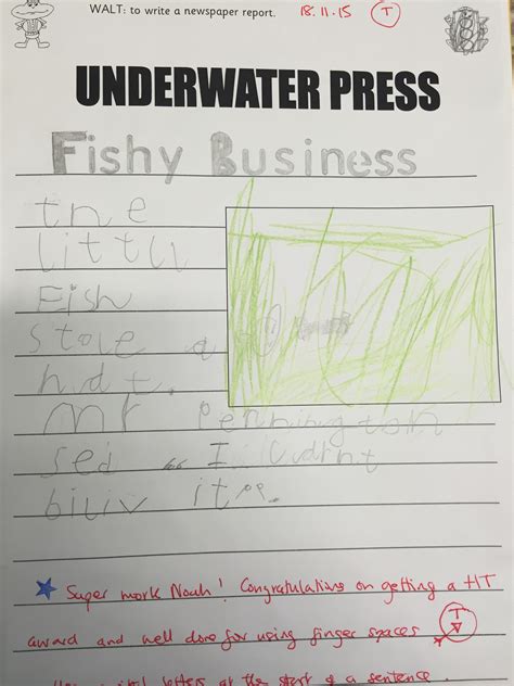 The author brilliant for lower ks2! Example Of Newspaper Report Ks2 : Newspaper Writing In ...