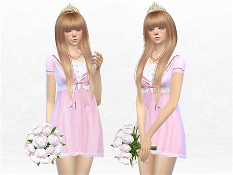 Lolita Pink Bowknot Princess Dress The Sims 4 Catalog