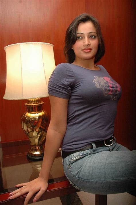 Wallpaper World Telugu Films Navneet Kaur Sexy Blue Tight T Shirt