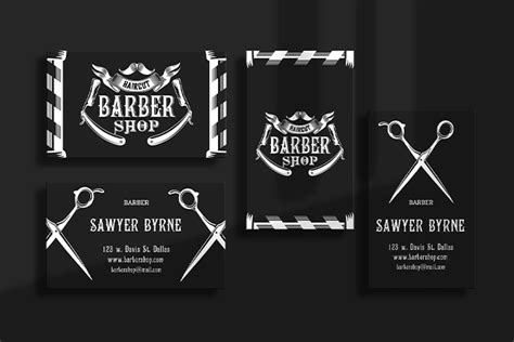 Free Barber Shop Business Card Templates In Psd Vector Aieps