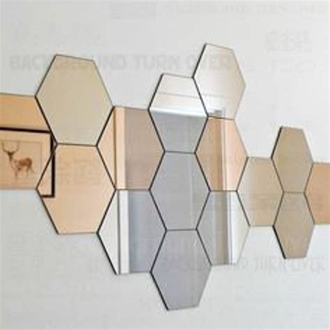 Hexagon Stick Mirrors Etsy