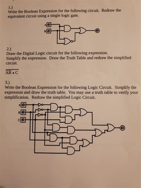 Logic Circuit Diagram For Boolean Expression