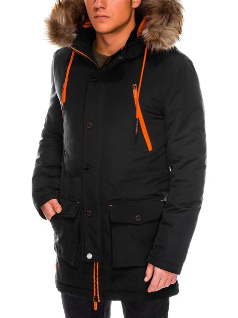 Men's winter parka jacket C358 - black | MODONE wholesale - Clothing ...