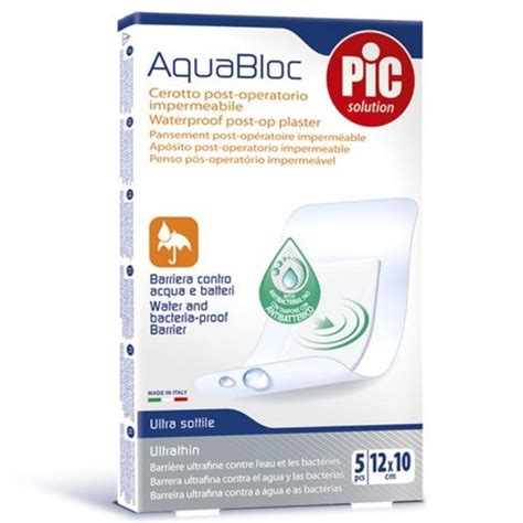 Pic Solution Aquabloc Waterproof Post Op Plaster Ultrathin Cm X Cm Pcs