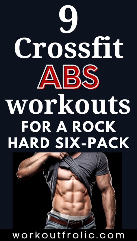 A Man With His Shirt Off And The Words 9 Crossfit Abs Workouts For A