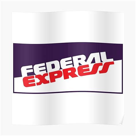 Federal Express Logo Poster For Sale By Agungfafa Redbubble
