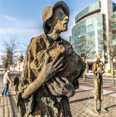 Famine Memorial At Custom House Quay In Dublin [photograph Flickr