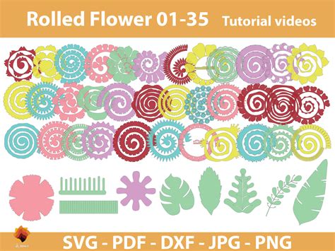 Rolled Flower Svg Cut File Free Svg Cut Files Create Your Diy