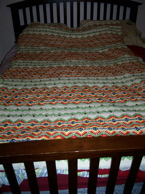 Finished Swedish Weave Monk Cloth Blanket For Amanda As You Can See