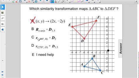 Geometry Transformations Similarity Transformations Q98 Youtube