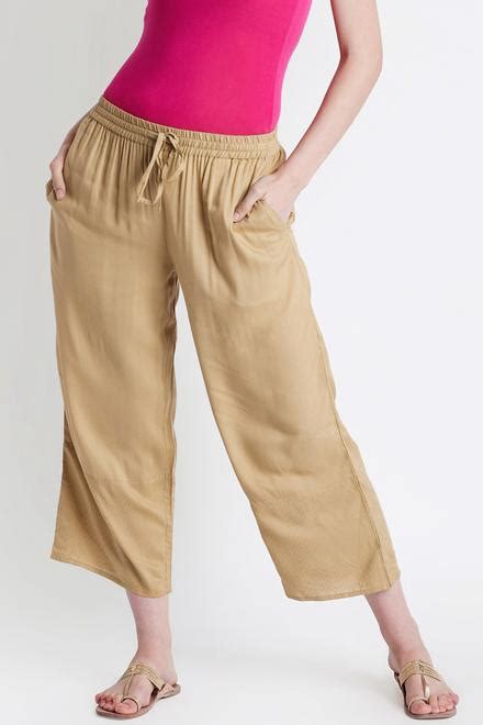 Rangmanch By Pantaloons Trousers And Leggings Pantaloons Beige Pants For