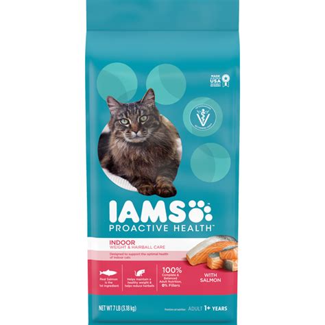 A balanced dry food for indoor cats, helping support 7 signs of healthy vitality and with 89 he seems to be maintaining a healthy weight and happy as ever! IAMS™ ProActive Health™ Indoor Weight & Hairball Care with ...
