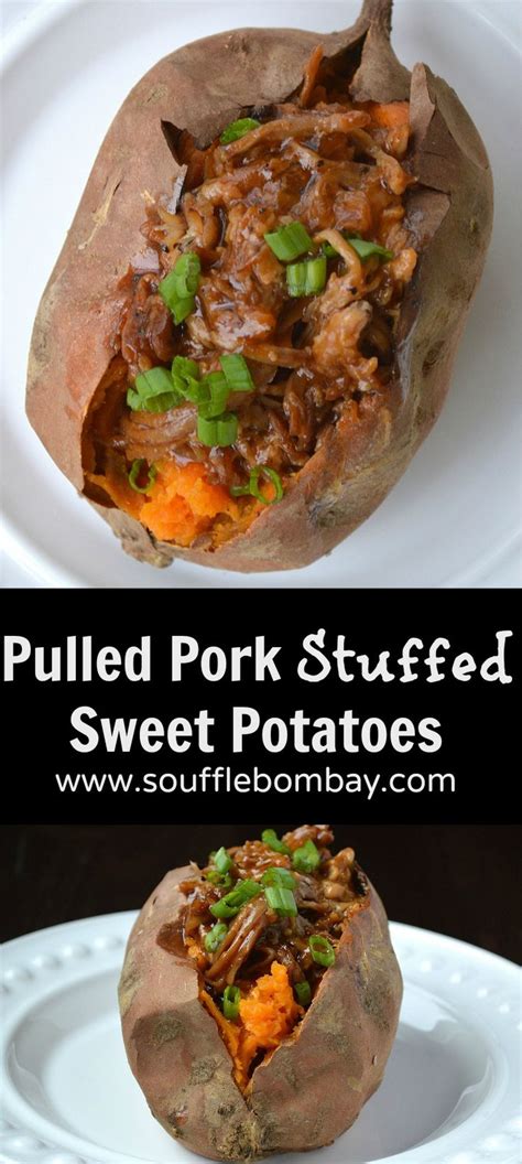 I have to say that vice and the girls were quite pleased. Pulled Pork Stuffed Sweet Potatoes. A great use for left ...
