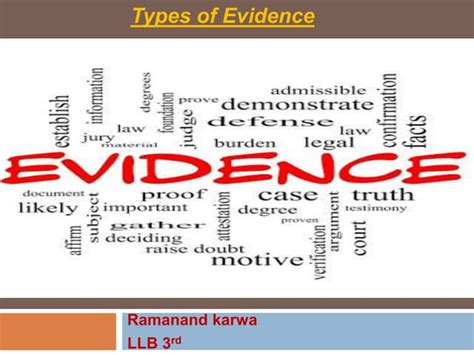 Types Of Evidence Ppt