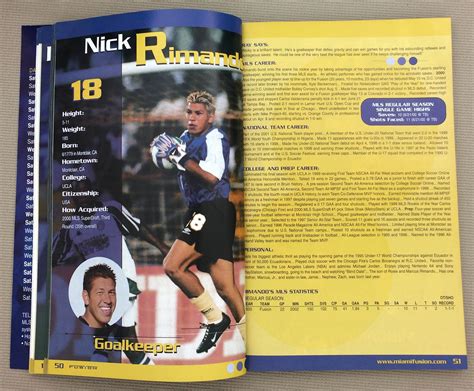 Miami Fusion 2001 Media Guide - SportsHistoryCollectibles.com