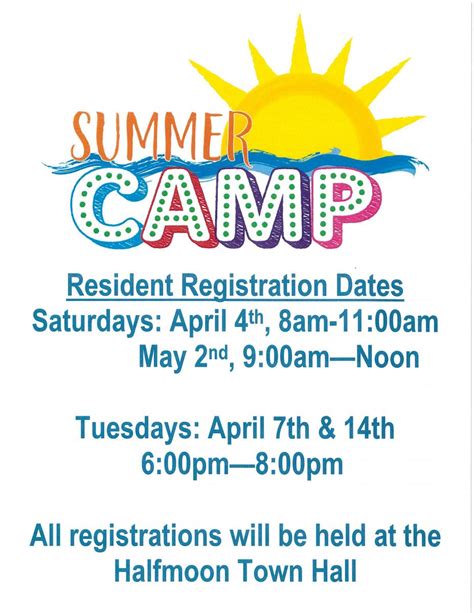 Summer Camp Registration Halfmoon Ny