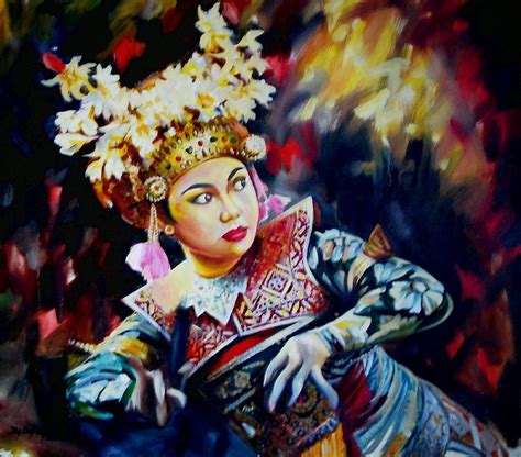 Top Lukisan Penari Bali Karya Rustamadji Lukisan Abstrak