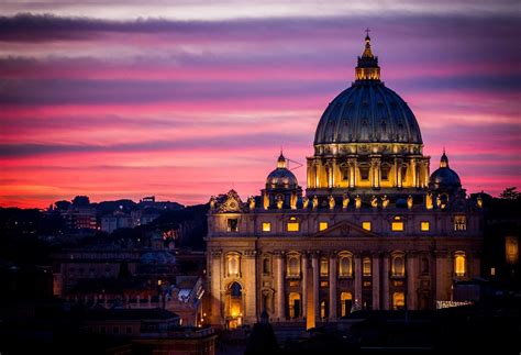 Fondos De Pantalla Italia Roma Vatican St Peter S Basilica Noche