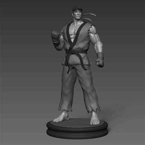 Street Fighter Ryu 3d Printed Model Br