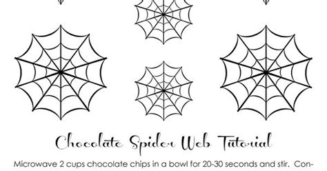Free Printablechocolate Spider Web Tutorial