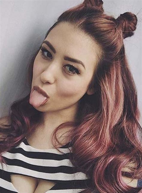 Maybe you would like to learn more about one of these? Hair inspiration by Nittaya | Hair color rose gold, Brunette hair color, Rose gold hair