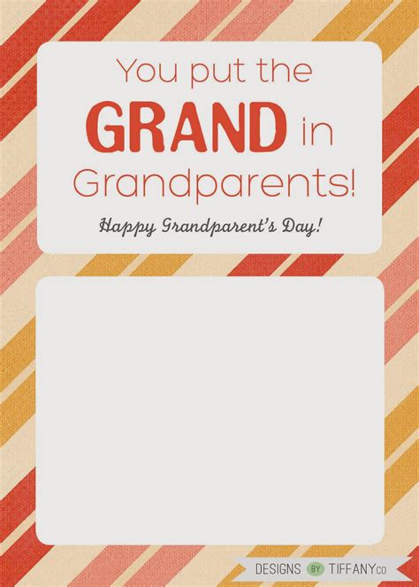 Printable Grandparents Day Card