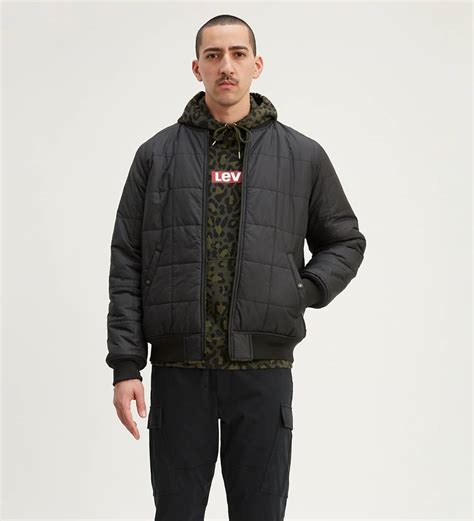 Reversible Sherpa Bomber Jacket Black Levis® Us