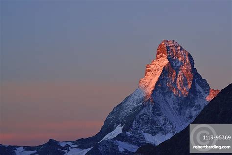 Matterhorn Pennine Alps Valais Switzerland Stock Photo