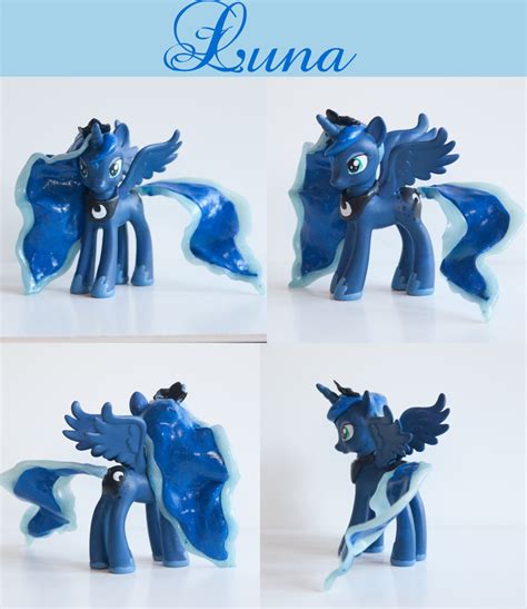 Luna Custom Sculpted Mlp Figure By Alltheapples On Deviantart Mlp My