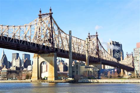 New York City Queensboro Bridge Stock Bild Colourbox