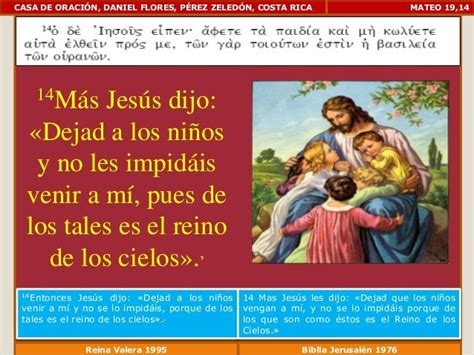 Mateo 19 El Divorcio Jesús Bendice Los Niños Joven Rico