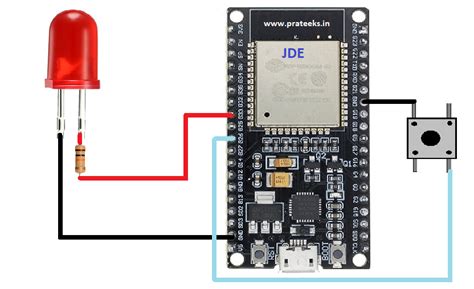 Esp32 Led Blink With Push Button