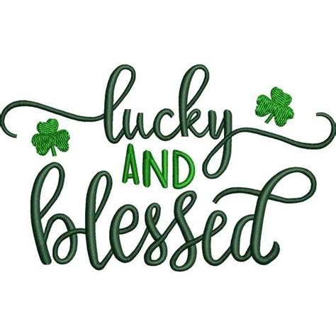 Lucky Blessed Design 10k Best Embroidery Designs