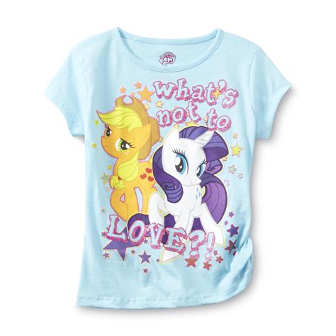 My Little Pony Girls Graphic T Shirt Applejack And Rarity Shop Your
