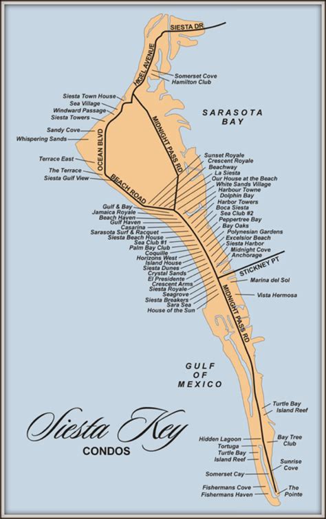 Map Of Siesta Key Florida Condos Siesta Beach Sarasota Florida Map