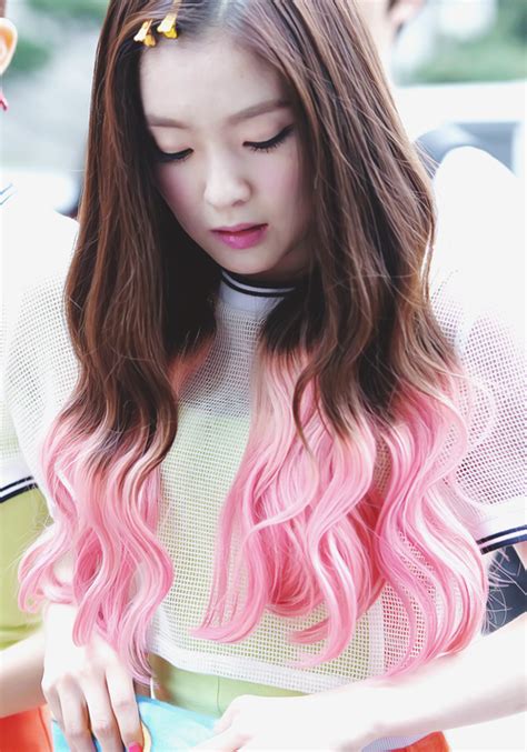 Red Velvet Irenes Two Tone Hair Kpop Korean Hair And Style