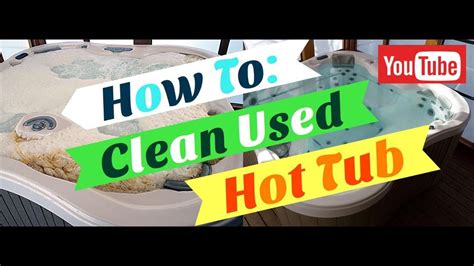 Cleaning a jacuzzi tub is quick and easy. How to Clean Used Hot Tub Plumbing - YouTube