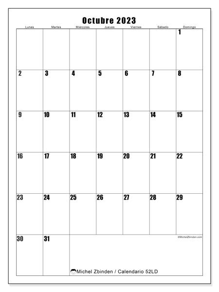 Calendario Octubre De Para Imprimir Ld Michel Zbinden Ec Vrogue