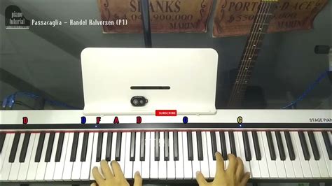 Passacaglia Handel Halvorsen Piano Easy Tutorial Youtube
