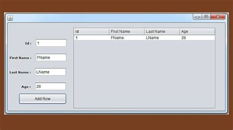 Java How To Load And Clear Jtable Data In Using Netbeans With Add Row From Another Jframe C Php