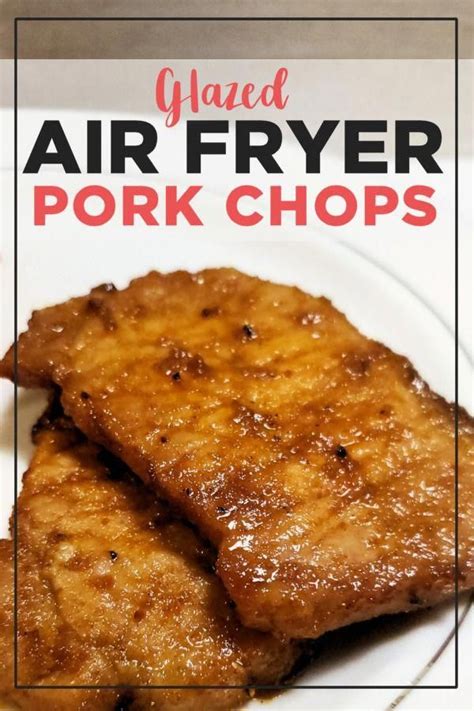 The pork chops get seasoned on both sides. Air Fryer Glazed Boneless Pork Chops | Recipe in 2020 ...