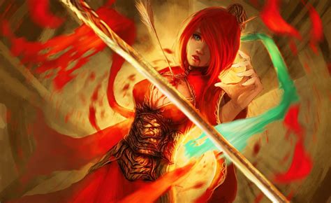 Wallpaper Women Fantasy Art Anime Red Artwork Mythology