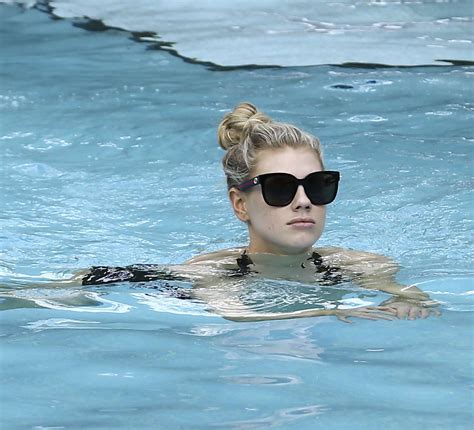 Charlotte Mckinney In Swimsuit At The Pool 09 Gotceleb
