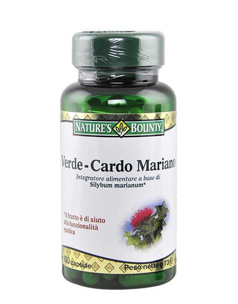 This fairly typical thistle has red t. Verde-Cardo Mariano by NATURE'S BOUNTY (100 capsules)