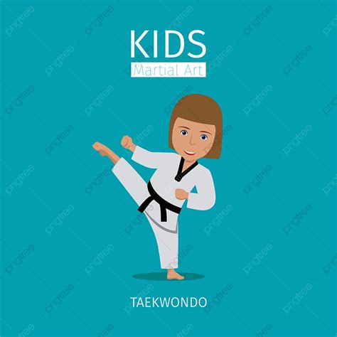 Martial Art Clipart Transparent Background Kids Martial Art Vector