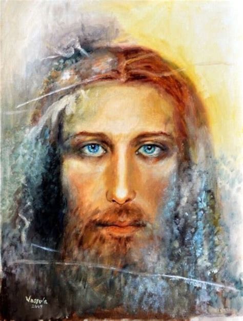 Jesus The Real Face Of Christ Color Shroud Of Turin Picture Etsy