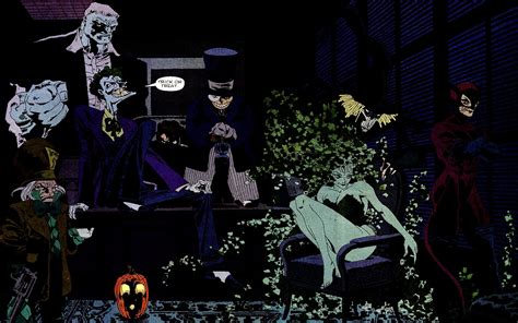 Batman Catwoman Dc Comics Mad Hatter Poison Ivy Wallpaper