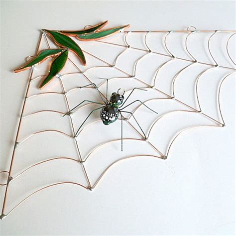 Stained Glass Corner Spider Web Creepbay